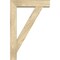 Ekena Millwork Traditional Block Rough Sawn Bracket w/ Offset Brace, Douglas Fir, 6"W x 24"D x 36"H BKT0604X24X36TRA05RDF - alternate 3